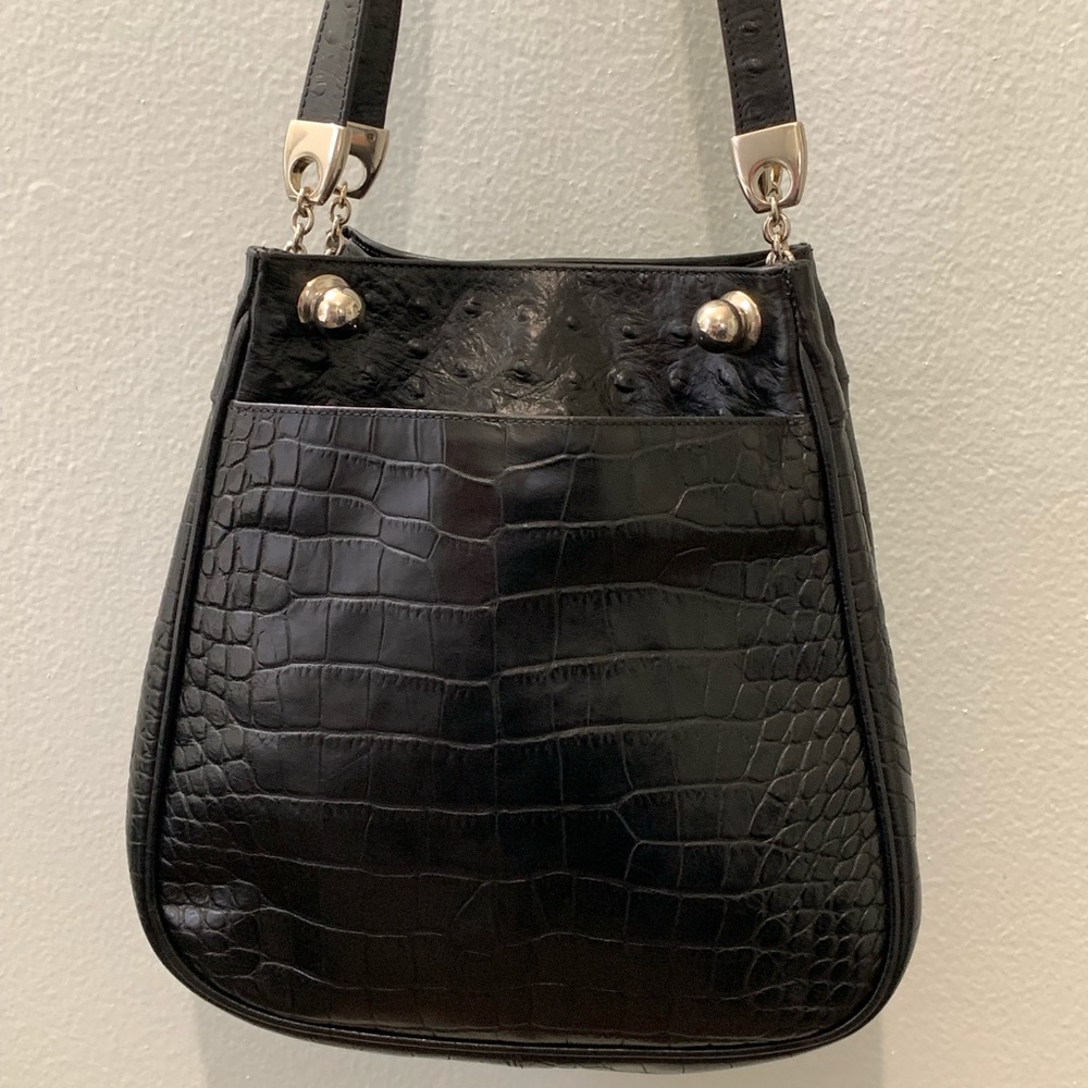 Vintage Bloomingdales leather bag